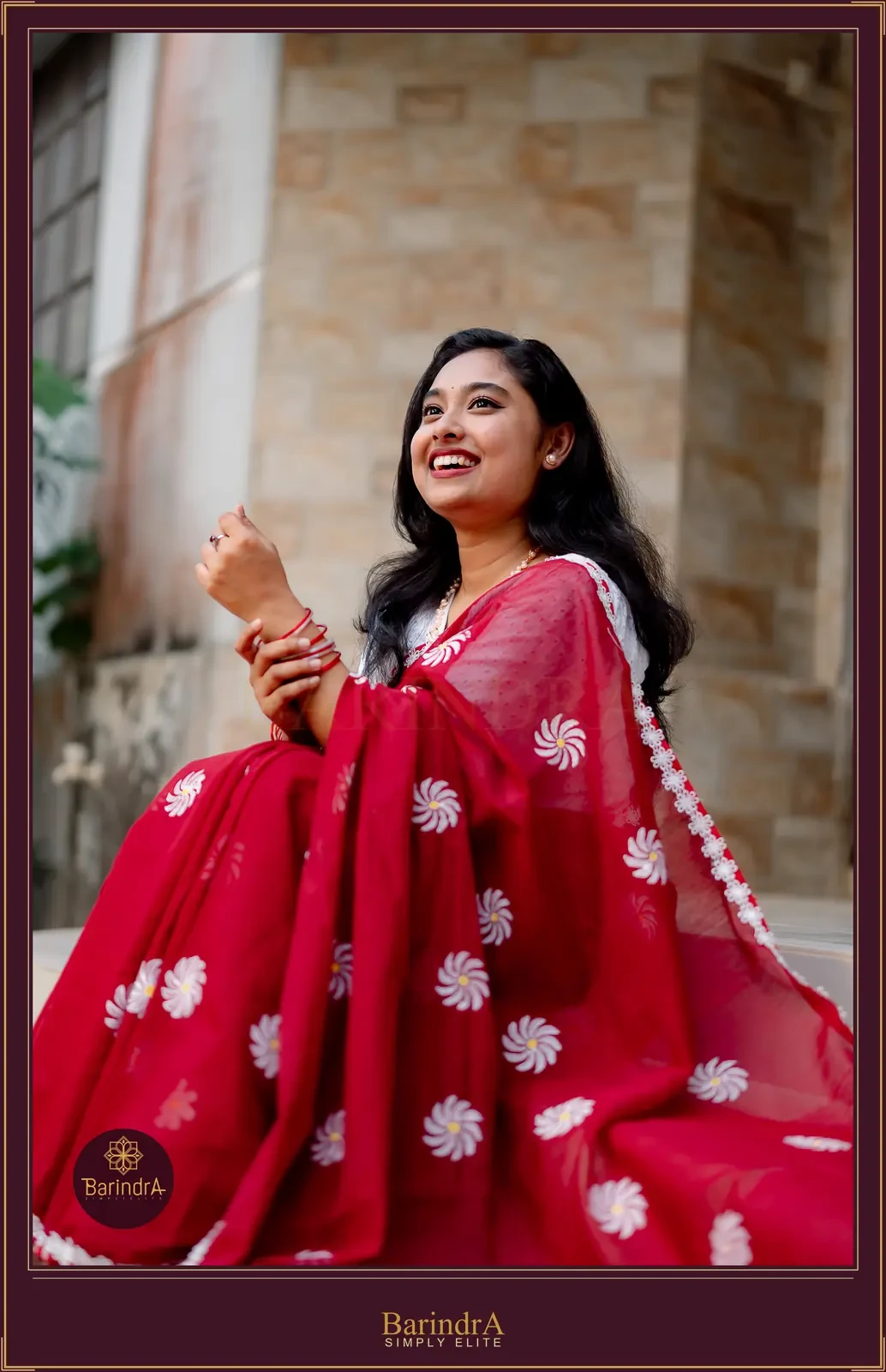 Alta saree from Barindra